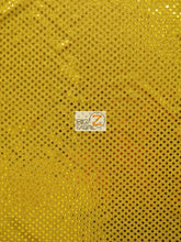 Small Confetti Dot Sequin Fabric / Dark Gold / Sold By The Yard