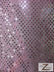 Small Dot Confetti Sequin Fabric / Pink  / Sold By The Yard