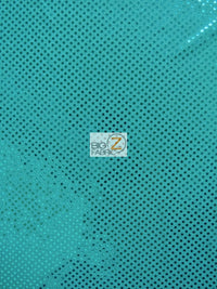 Small Confetti Dot Sequin Fabric / Turquoise / Sold By The Yard