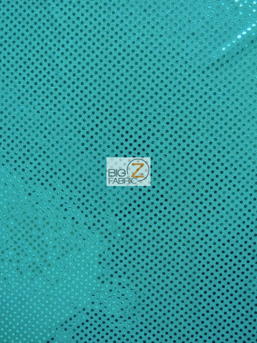 Small Confetti Dot Sequin Fabric / Turquoise / Sold By The Yard
