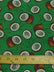 Poly Cotton Printed Fabric Fruit Coconut / Green / Sold By The Yard