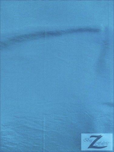 Solid Polyester Taffeta 58"/60" Fabric / Turquoise / Sold By The Yard