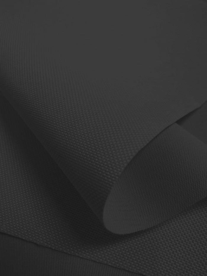 Premium Canvas PVC Outdoor Waterproof Fabric / Black / Sold By The Yard