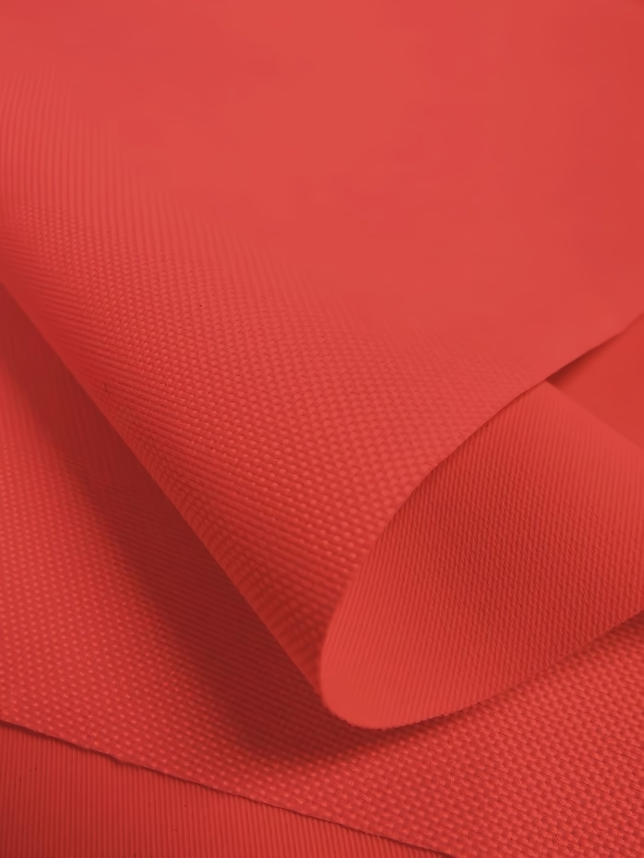 Premium Canvas PVC Outdoor Waterproof Fabric / Red / Sold By The Yard