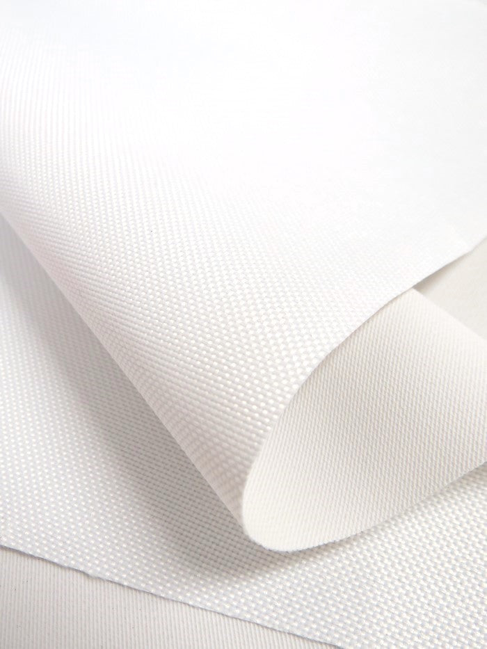 Premium Canvas PVC Outdoor Waterproof Fabric / White / Sold By The Yard