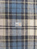 Tartan Plaid Uniform Apparel Flannel Fabric / Blue/White/Olive / 30 Yard Roll