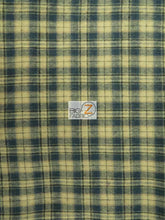 Tartan Plaid Uniform Apparel Flannel Fabric / Khaki/Blue / 30 Yard Roll