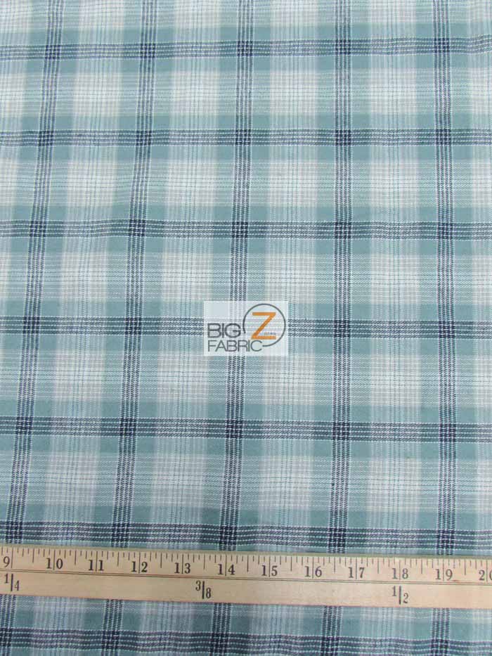 Tartan Plaid Uniform Apparel Flannel Fabric / Olive/Khaki / 30 Yard Roll