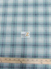 Tartan Plaid Uniform Apparel Flannel Fabric / Olive/Khaki / 30 Yard Roll