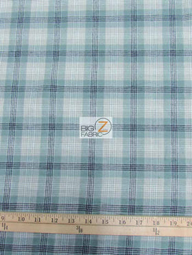 Tartan Plaid Uniform Apparel Flannel Fabric / Olive/Khaki / 30 Yard Roll