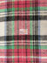 Tartan Plaid Uniform Apparel Flannel Fabric / White/Red / 30 Yard Roll