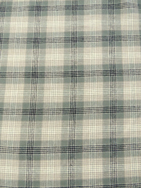 Tartan Plaid Uniform Apparel Flannel Fabric / Olive/Khaki