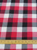 Tartan Plaid Uniform Apparel Flannel Fabric / Red/Black/White
