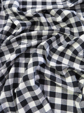 Tartan Plaid Uniform Apparel Flannel Fabric / Buffalo Black