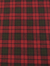 Tartan Plaid Uniform Apparel Flannel Fabric / Red/Green/Blue