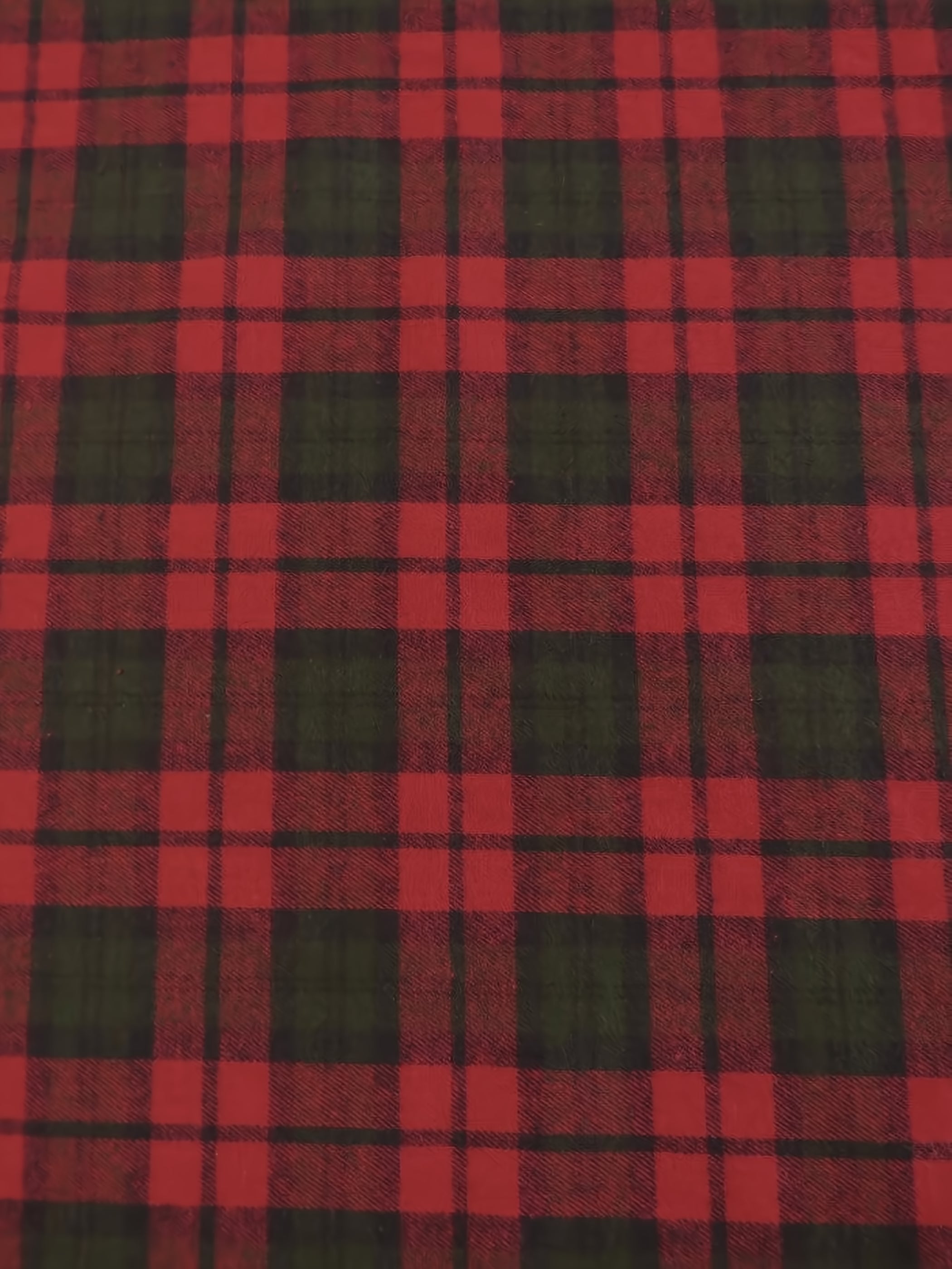 Tartan Plaid Uniform Apparel Flannel Fabric / Red/Green/Blue