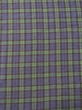 Tartan Plaid Uniform Apparel Flannel Fabric / Green/Purple
