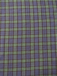 Tartan Plaid Uniform Apparel Flannel Fabric / Green/Purple
