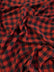 Tartan Plaid Uniform Apparel Flannel Fabric / Buffalo Red/Black / Sold By The Yard