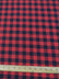 Tartan Plaid Uniform Apparel Flannel Fabric / Buffalo Red/Black / Sold By The Yard