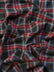 Tartan Plaid Uniform Apparel Flannel Fabric / Black/Red