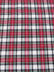 Tartan Plaid Uniform Apparel Flannel Fabric / White/Red