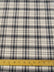 Tartan Plaid Uniform Apparel Flannel Fabric / Gray/Black / Sold By The Yard
