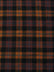 Tartan Plaid Uniform Apparel Flannel Fabric / Orange/Black / Sold By The Yard