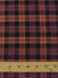 Tartan Plaid Uniform Apparel Flannel Fabric / Orange/Black / Sold By The Yard