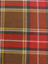 Tartan Plaid Japan Yoshiwa Twill Cotton Fabric / Brown/Red / Sold By The Yard