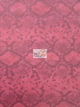 Tropic Sopythana Python Snake Vinyl Fabric / Candy Fuchsia / By The Roll - 30 Yards