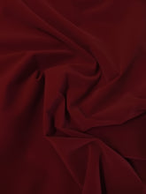 Upholstery Grade Solid Flocking Velvet Fabric / Burgundy / 40 Yards Roll
