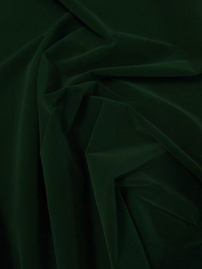 Upholstery Grade Solid Flocking Velvet Fabric / Green / Sold By The Yard