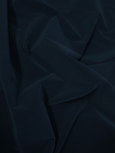Upholstery Grade Solid Flocking Velvet Fabric / Navy Blue / Sold By The Yard