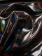 Ultra Holographic Glossy Patent Spandex Vinyl Fabric / Sold By The Yard