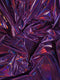 Ultra Holographic Glossy Patent Spandex Vinyl Fabric / Sold By The Yard
