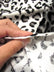 Brown/Light Brown Velboa Leopard Animal Short Pile Fabric / Sold By The Yard