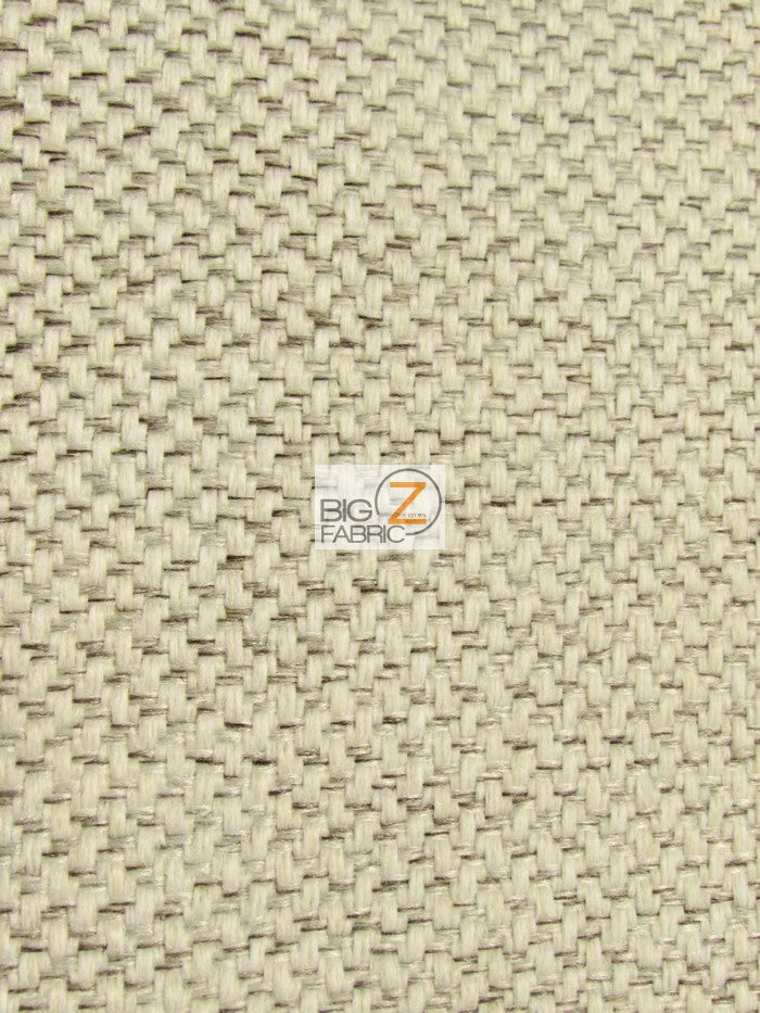 Vintage Lattice Textured Upholstery Fabric / Pebble / Sold By The Yard