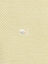 Vintage Lattice Textured Upholstery Fabric / Tusk / Sold By The Yard