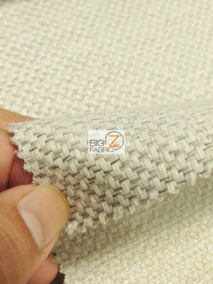 Vintage Lattice Textured Upholstery Fabric / Tusk / Sold By The Yard