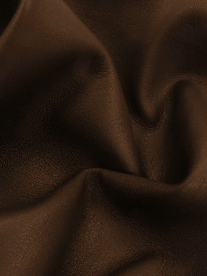 Brown Ecopelle Solid Soft Stretch Vinyl Fabric / Sold by the Yard
