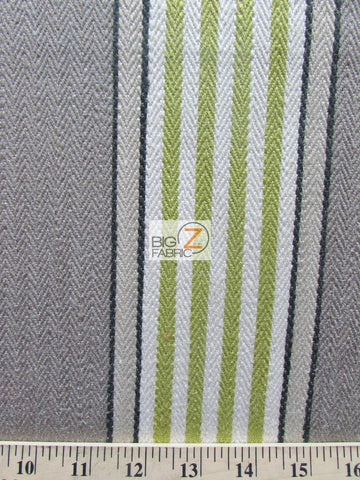 Viscose Pennington Stripe Upholstery Fabric / Charcoal / Sold By The Yard - 0