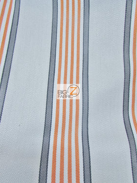 Viscose Pennington Stripe Upholstery Fabric / Coral / Sold By The Yard