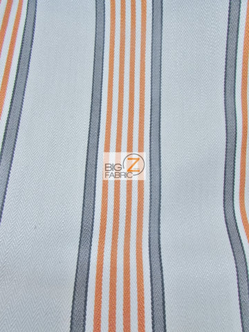 Viscose Pennington Stripe Upholstery Fabric / Coral / Sold By The Yard