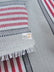 Viscose Pennington Stripe Upholstery Fabric / Red / Sold By The Yard