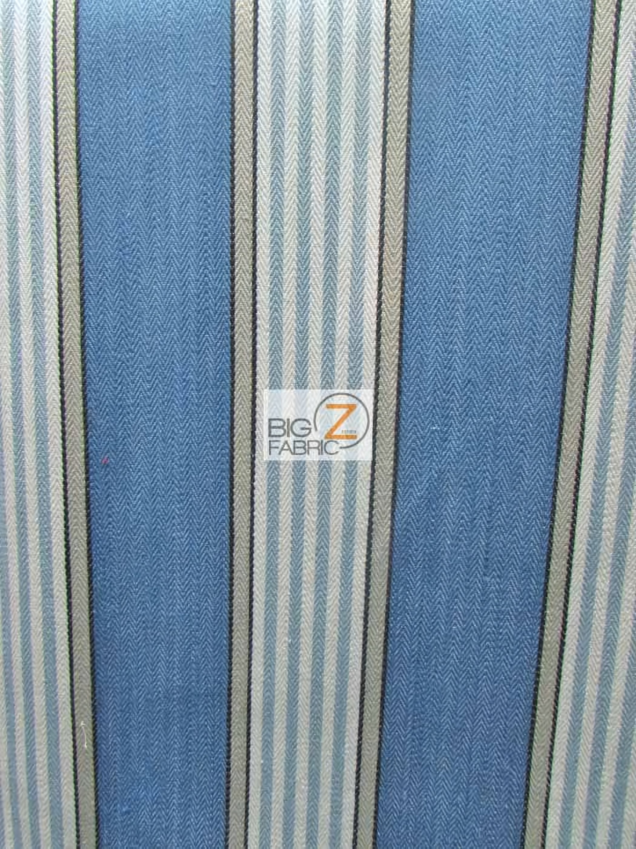 Viscose Pennington Stripe Upholstery Fabric / Riviera / Sold By The Yard