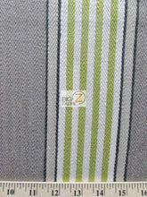 Viscose Pennington Stripe Upholstery Fabric / Riviera / Sold By The Yard