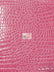 Vinyl Faux Fake Leather Pleather Embossed Shiny Alligator Fabric / Fuchsia / By The Roll - 30 Yards