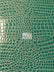 Vinyl Faux Fake Leather Pleather Embossed Shiny Alligator Fabric / Turquoise / By The Roll - 30 Yards
