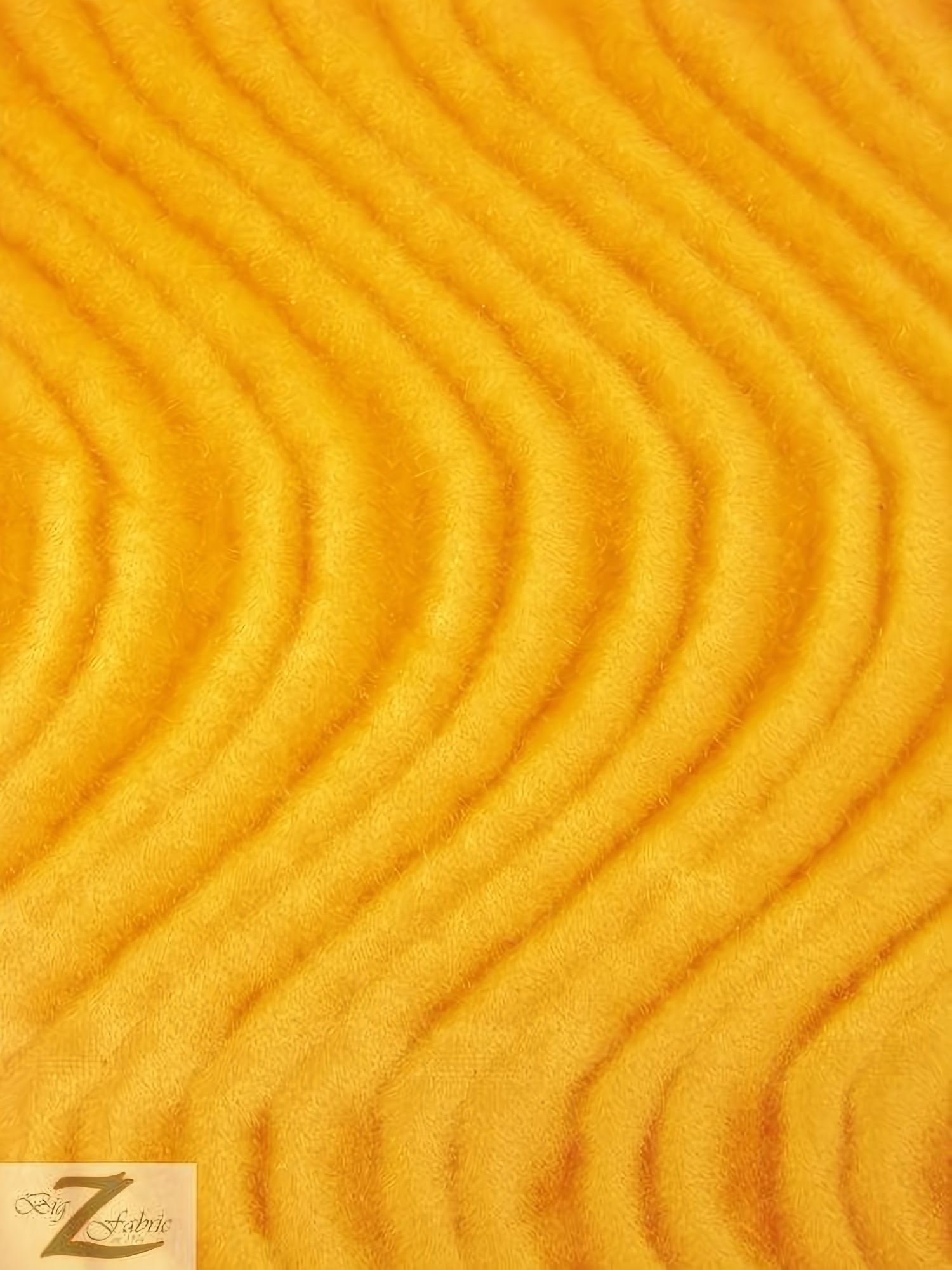Shop Wavy Swirl Flocking Velvet Upholstery Fabric Yellow by the Yard ...